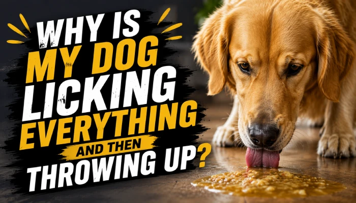 Why Is My Dog Licking Everything And Then Throwing Up