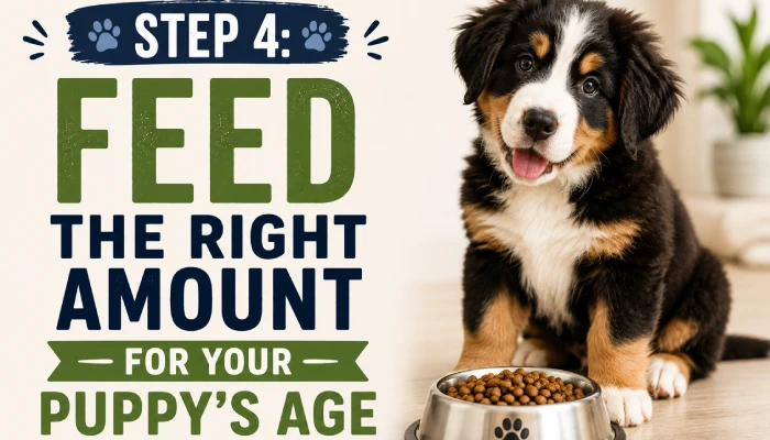 Step 4 Feed the Right Amount for Your Puppy's Age